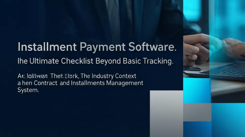 Installment Payment Software: The Ultimate Checklist Beyond Basic Tracking