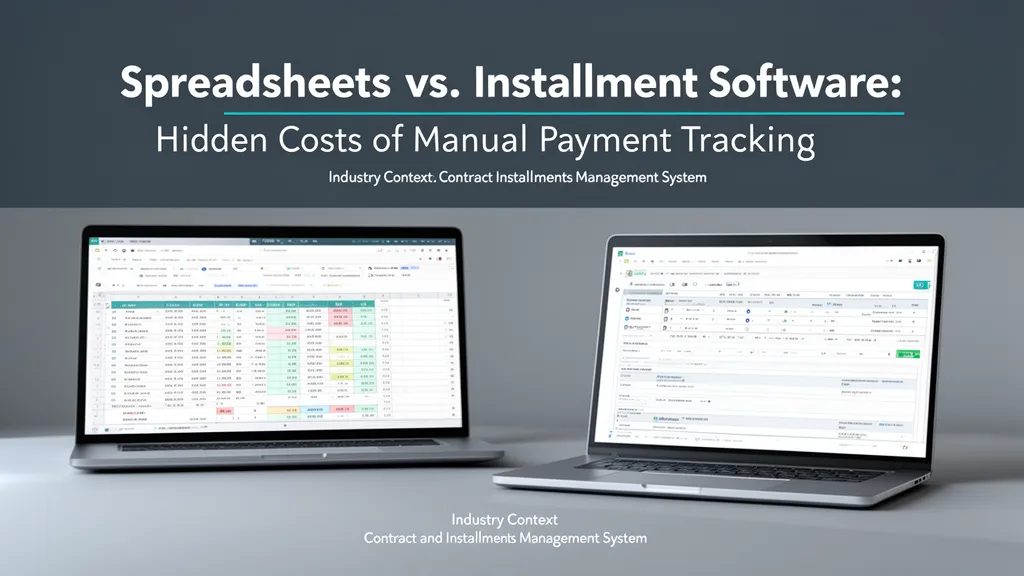 Spreadsheets vs. Installment Software: Hidden Costs of Manual Payment Tracking