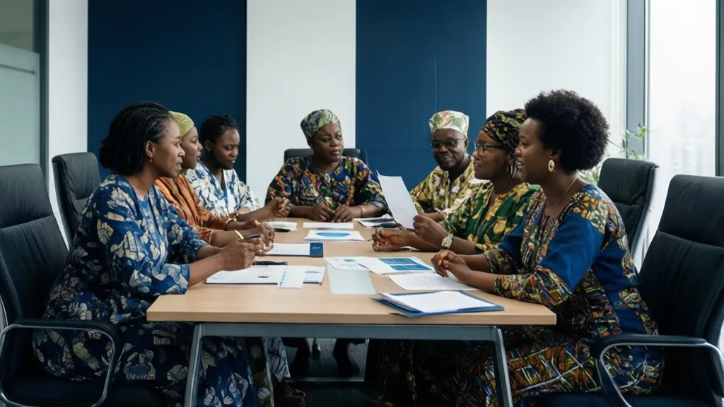 A cooperative society meeting discussing financial contributions.