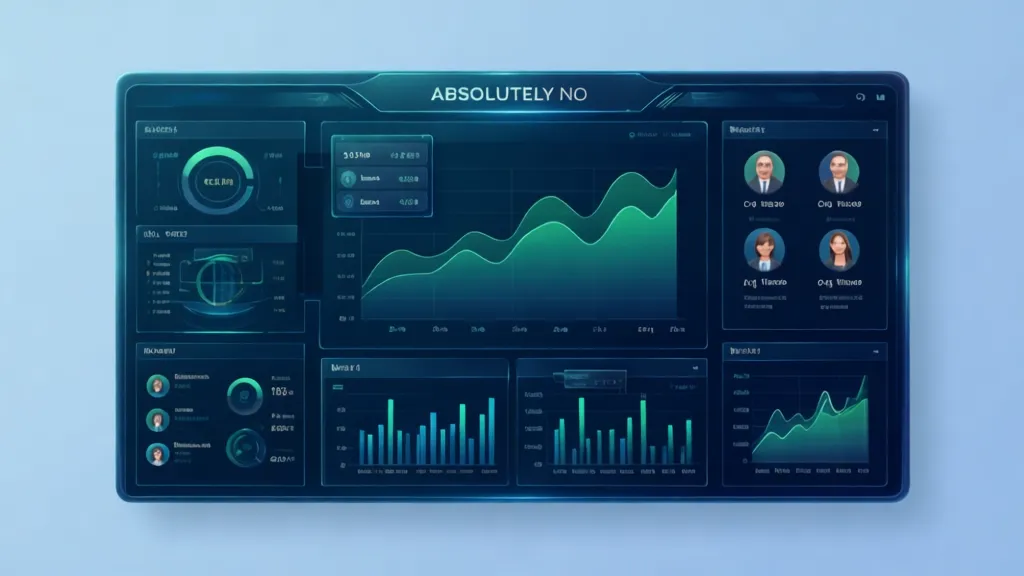 Sleek 3D illustration of a modern, intuitive digital dashboard displaying financial data, charts, and client profiles. Professional harmonious color palette with cool blues and greens. Mood is efficient, clear, modern. Rule of thirds, clean background, ample negative space. 16:9 landscape aspect ratio.